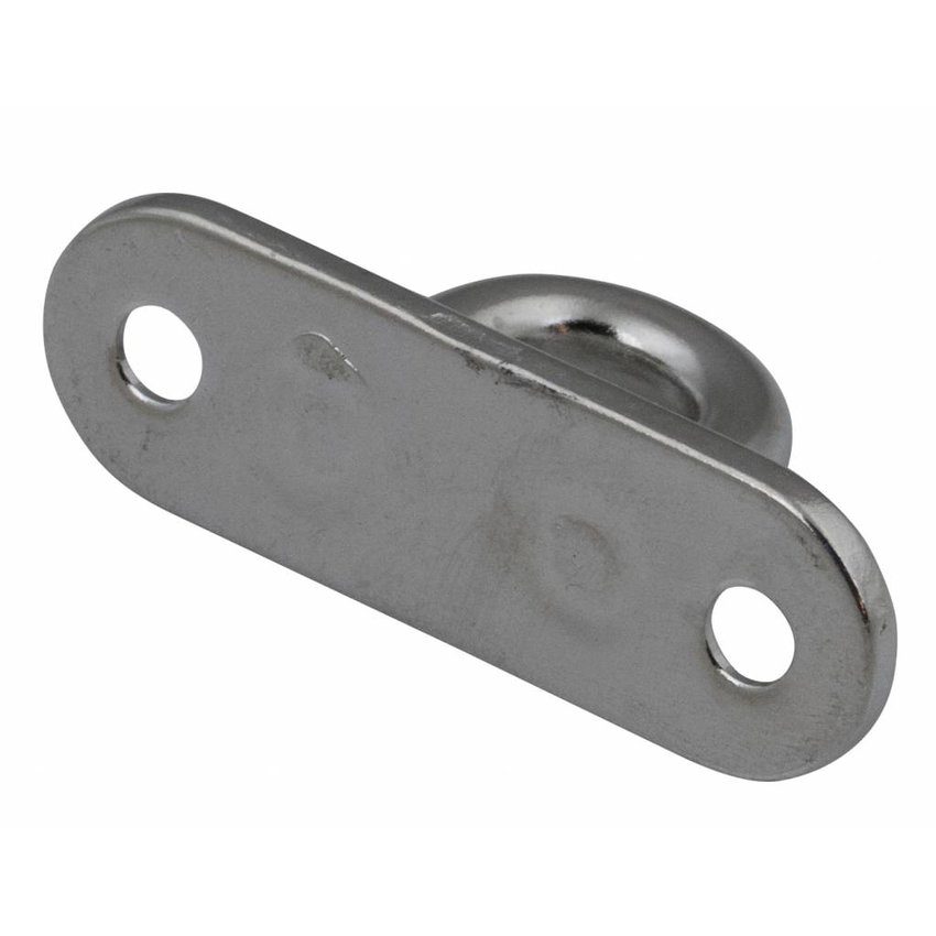 RVS oogplaat 6x60mm voor touw, ketting en staalkabel binnen & buiten