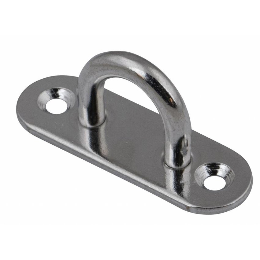 Rvs Oogplaat langwerpig 5x45mm