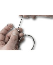 Wire rope with loops fitted with hexclamp