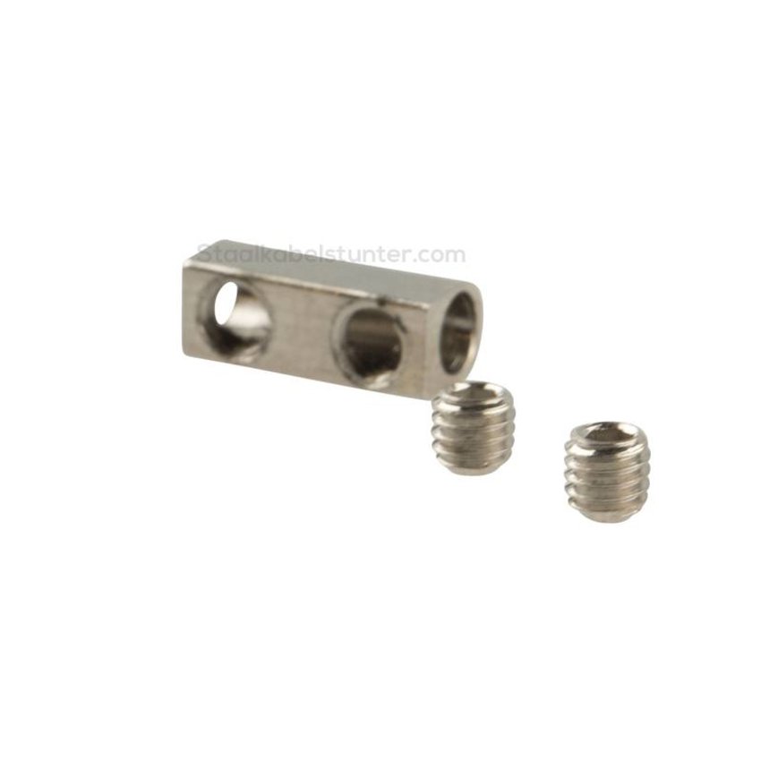 Wire rope with loops fitted with hexclamp