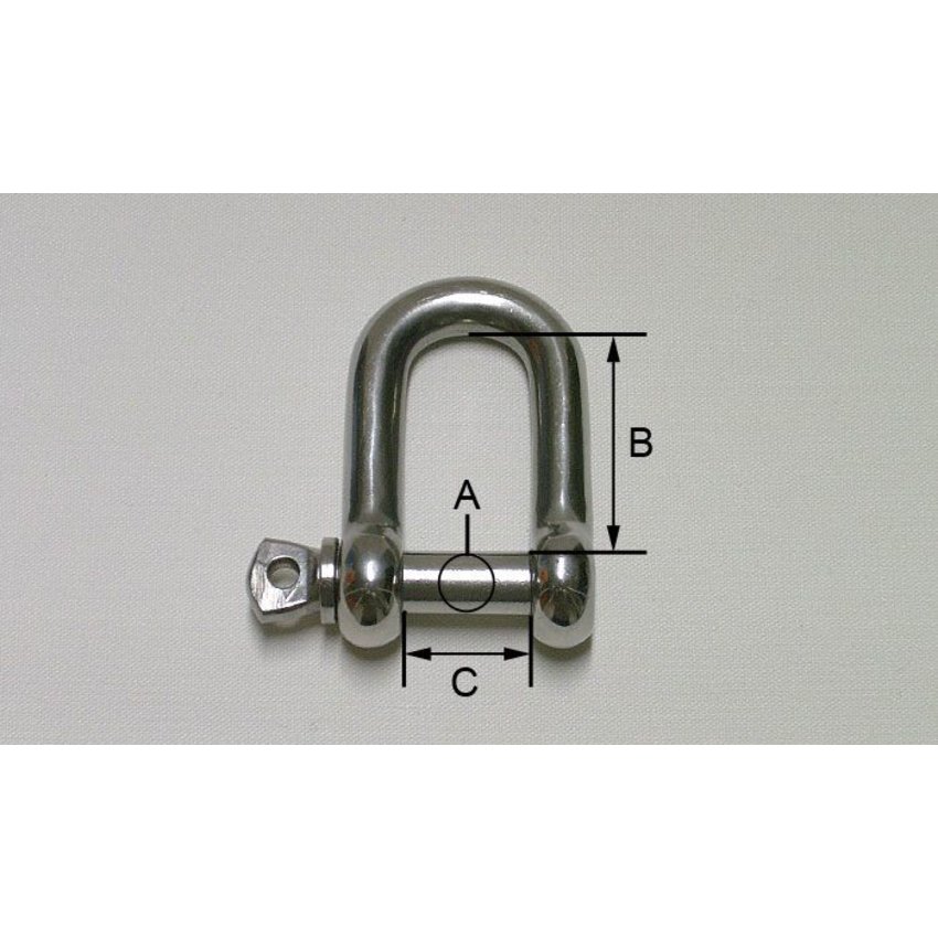 Stahl-Schäkel D-Typ 8mm