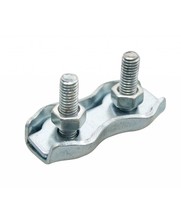 Duplex-Drahtseilklemmen 4 mm mit Muttern für Stahlseil