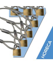 Kabel mit Schleifen 90 cm met Vorhängeschloss