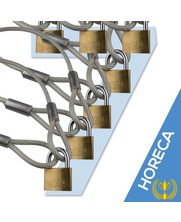 cable with loops 500 cm with padlock