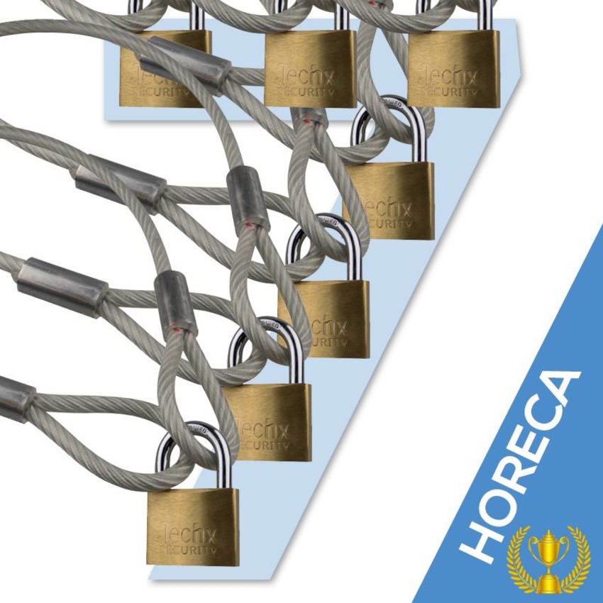 Kabel mit Schleifen 500 cm met Vorhängeschloss