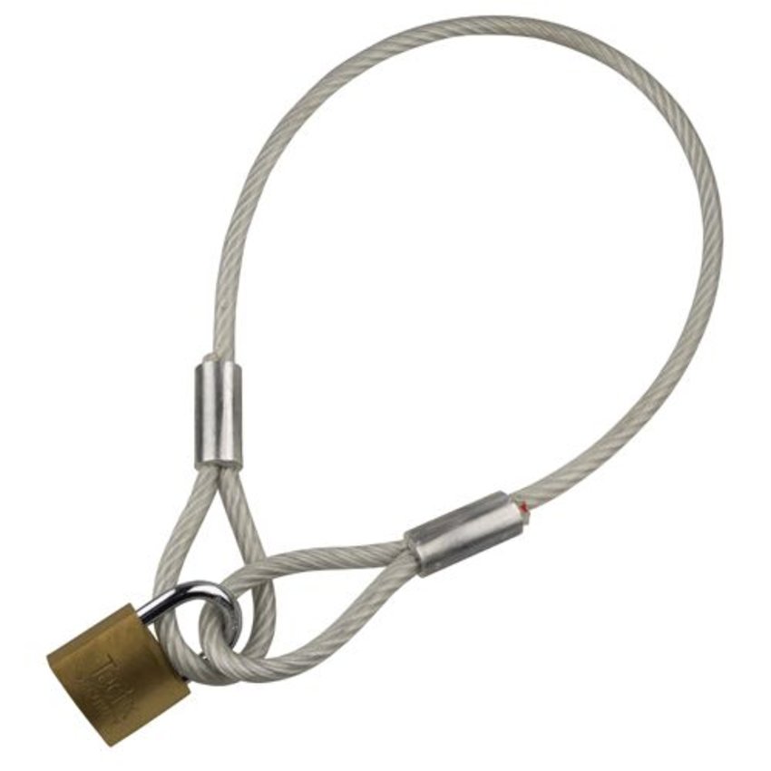 cable with loops 90 cm with padlock