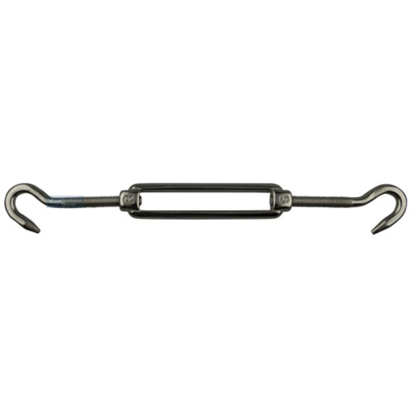 S.steel turnbuckle hook/eye m12