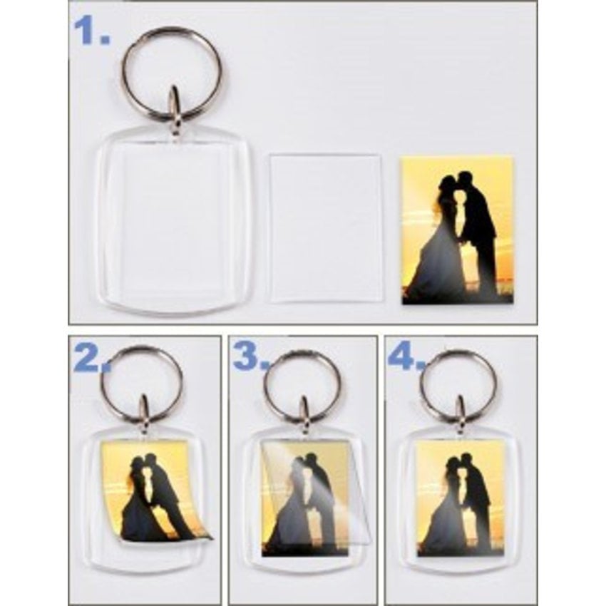 Plexiglass keyring