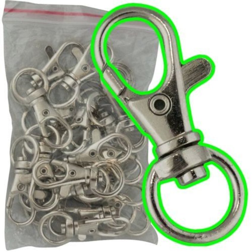Swivel Snap Hook 40 mm – Silver-Coloured