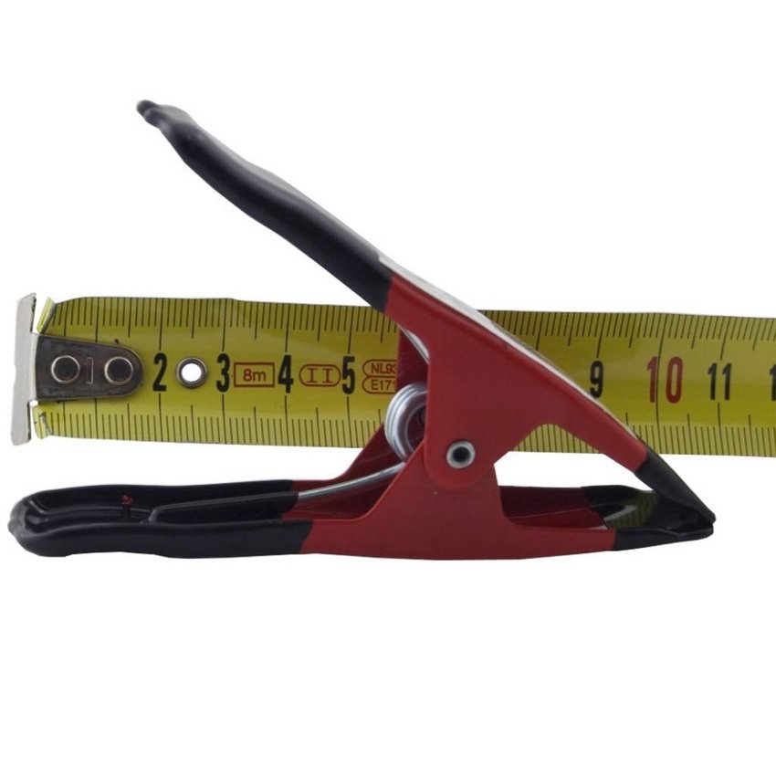 Spring Clamp 10cm Red with rubber protectors