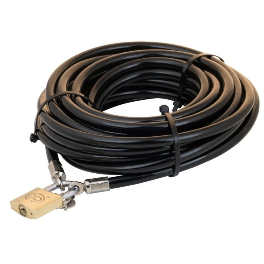 Tuinmeubel kabels 20m zwart + slot