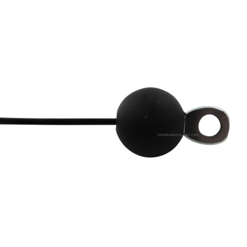 Fitness Wire Rope 4mm - 7 meter with Bal and Pen black