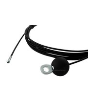 Fitness Wire Rope 4mm - 7 meter with Bal and Pen black