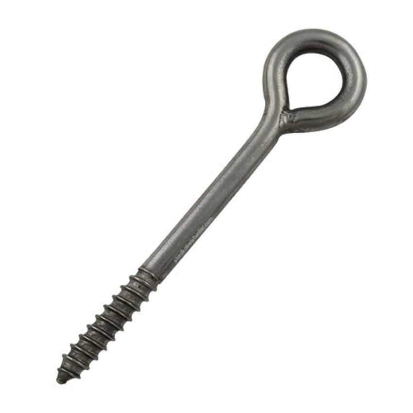 Stainless 304  Screw-eyes woodthread 8x130