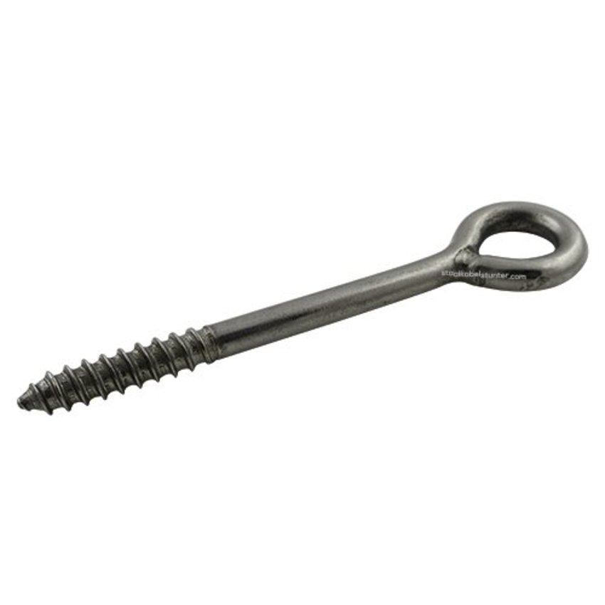 Stainless 304  Screw-eyes woodthread 8x130