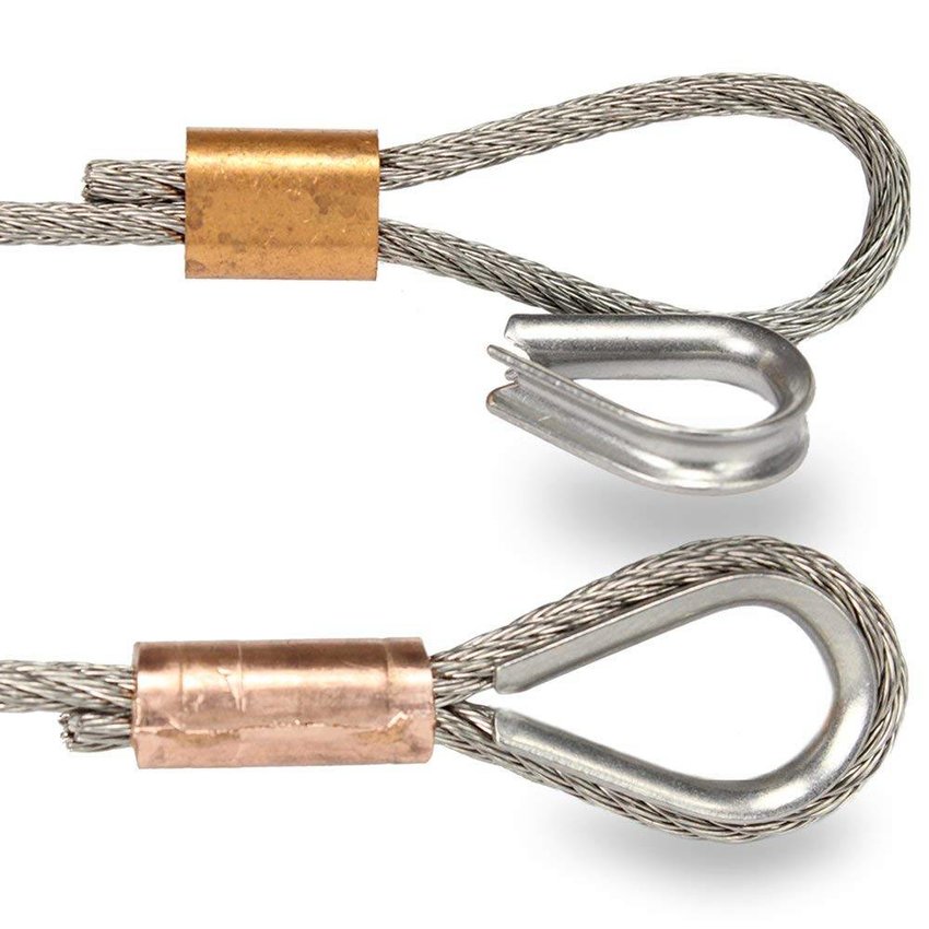 Copper Wire rope clips 3mm 50 pieces