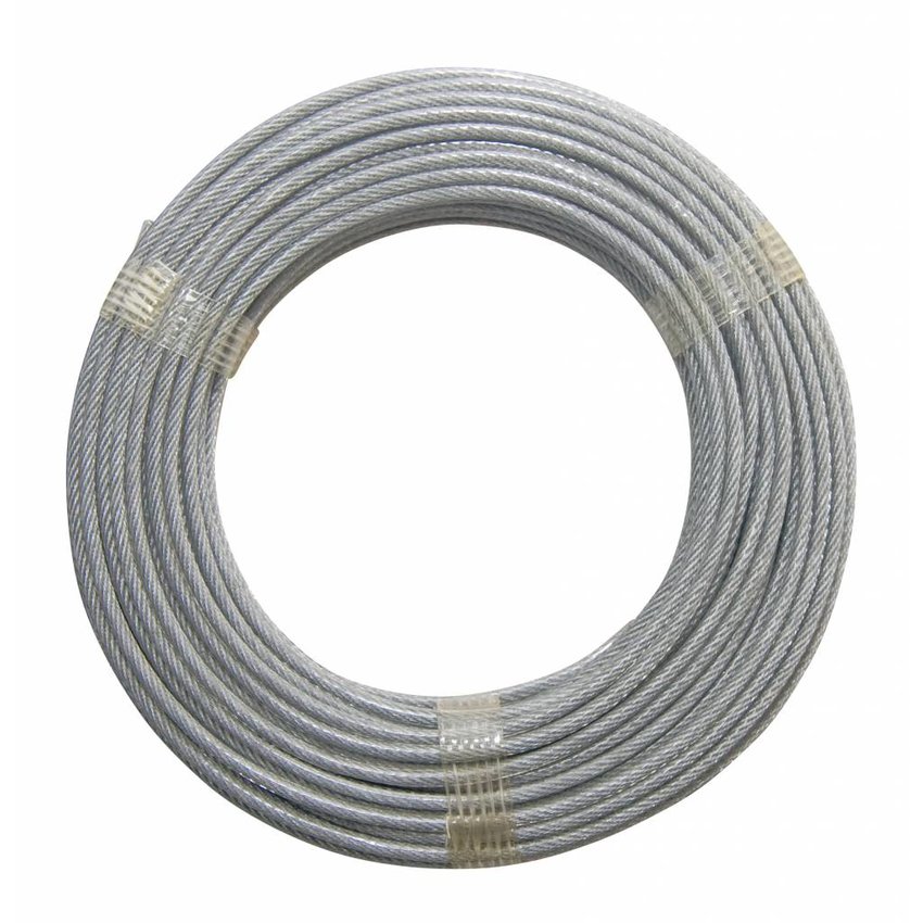 PVC Stahlseil gebündelt, 20 Meter, 2-3mm