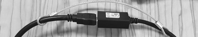 usb - kabel vastzetten