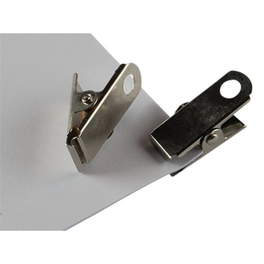 Metal clip with perforation