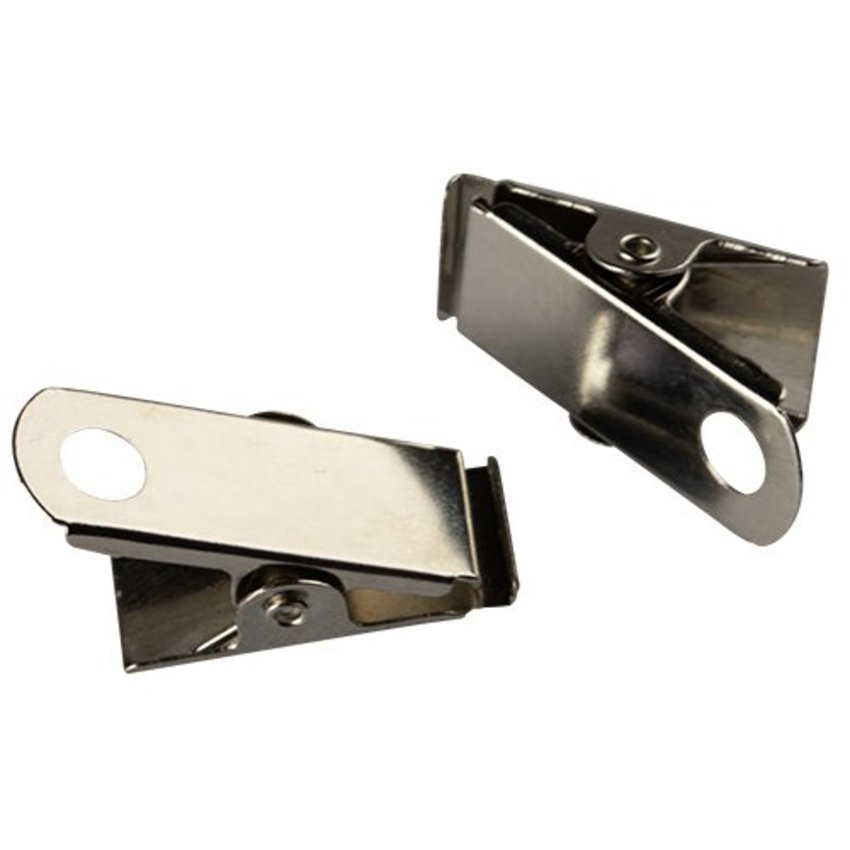 Metal clip with perforation