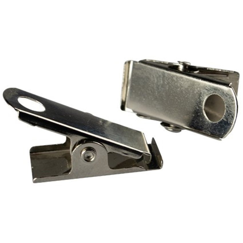 Metal clip with perforation