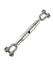 Spanschroef draadspanner M10 DIN 1478 verzinkt gaffel gaffel voor staalkabel en ketting