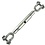 Spanschroef draadspanner M10 DIN 1478 verzinkt gaffel gaffel voor staalkabel en ketting