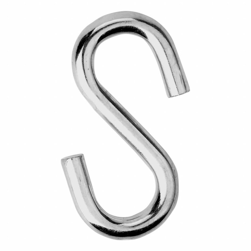Galvanized S hooks? Strong and neatly finished S hooks for hanging and connecting