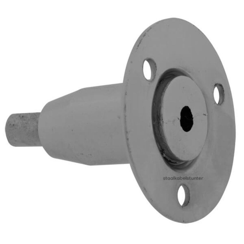 Staalkabelhouder tot 5 mm met automatisch kogelgripsysteem – professionele plafond- en wandbevestiging voor staalkabels, verlichting en displays – maximale werklast 80 kg