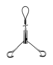 Ophangsysteem met 2 snelclips voor ledpanelen