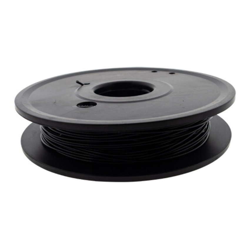 Wire Ropes black PVC 1.0/1.2mm 50 meter