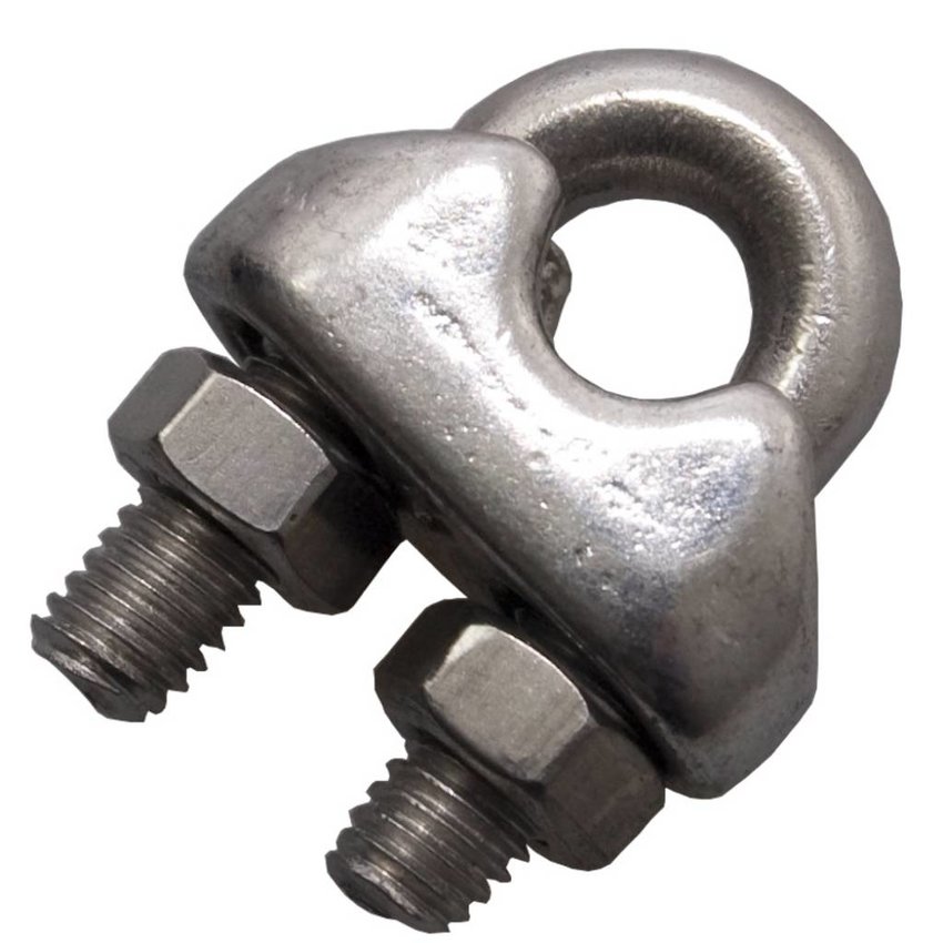 Drahtseilklem Edelstahl Niro rostfrei 3mm Mit Muttern
