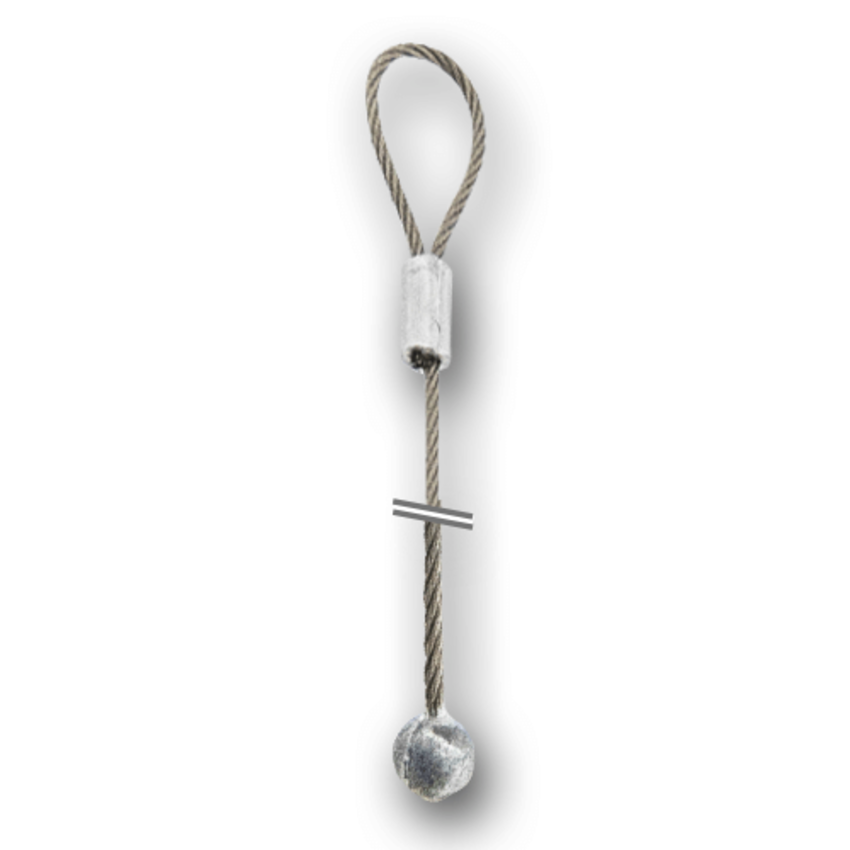 Wire Rope with ball shape  finalisation