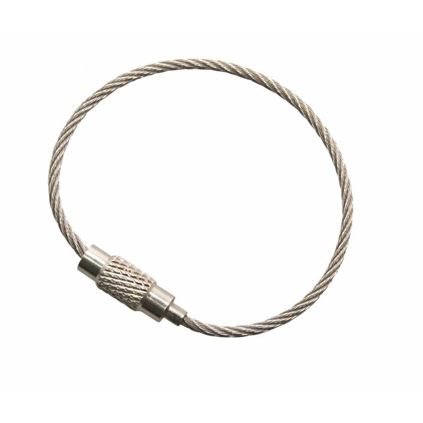 Stainless Wire rope 125 mm steel wire key ring