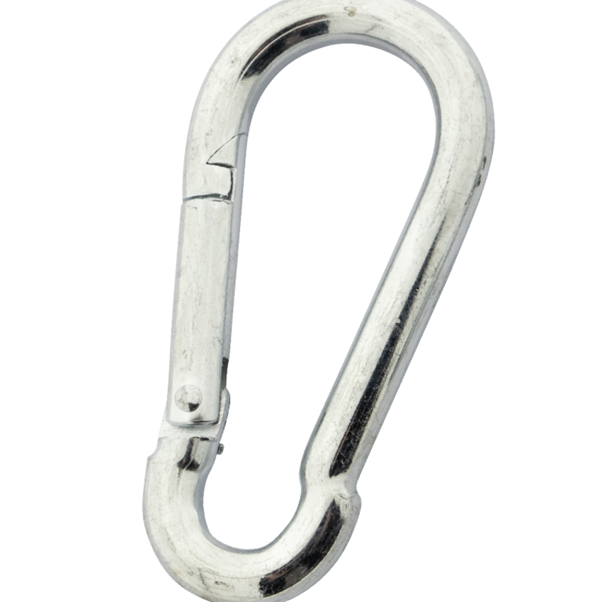 Carabiner Hook 14x180 mm Galvanized DIN 5299 C – Heavy Duty Snap Hook for Strong Fastening Applications