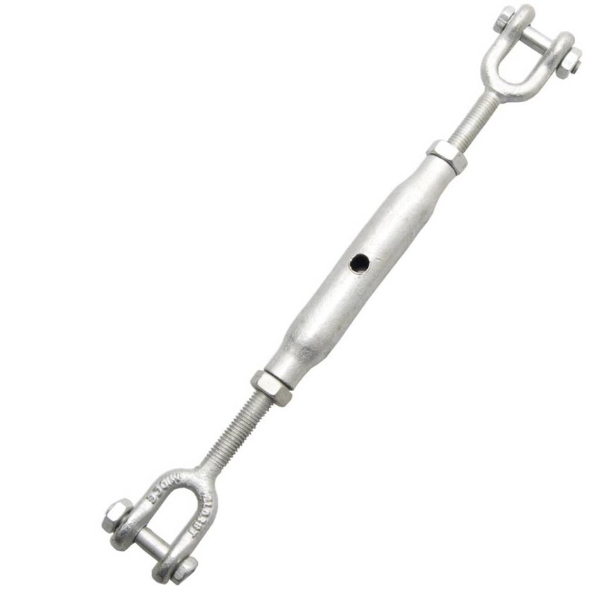 Spanschroef draadspanner M10 DIN 1478 verzinkt gaffel gaffel voor staalkabel en ketting