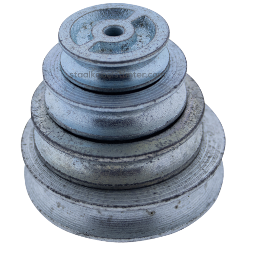 cast iron Wheel  or sheave hemispherical  30mm