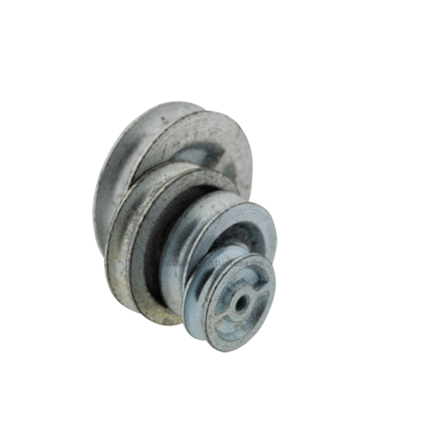 cast iron Wheel  or sheave hemispherical  30mm