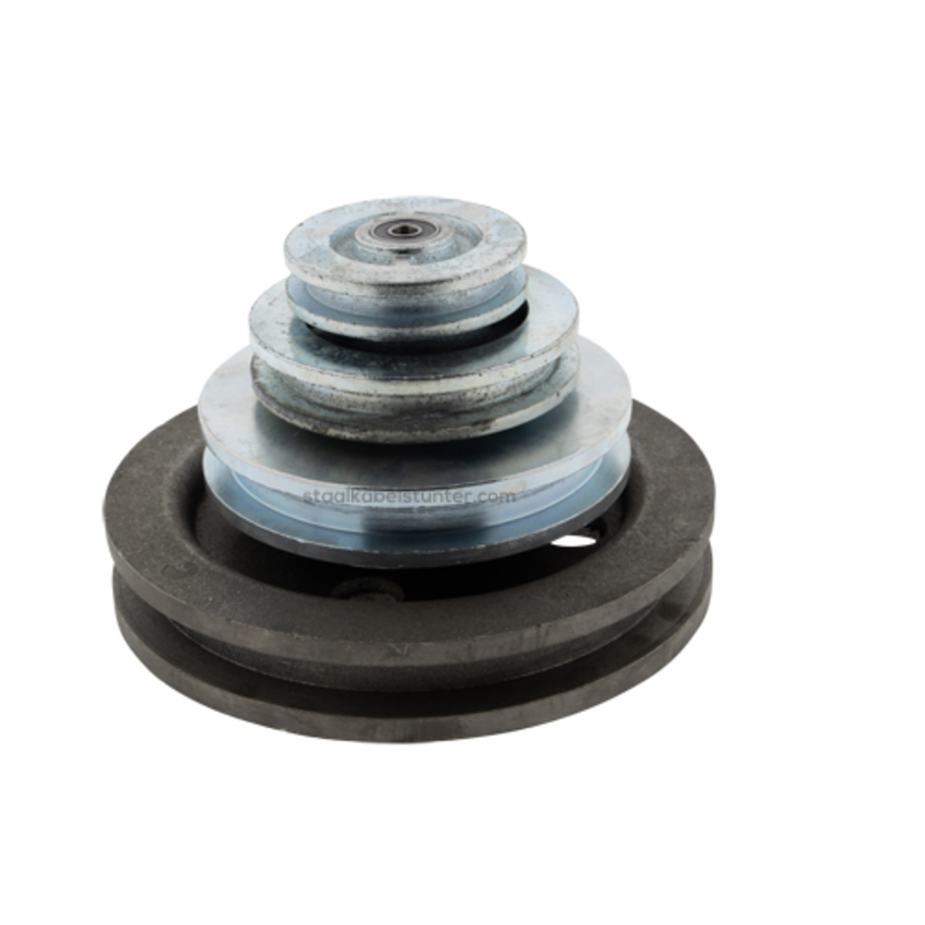 Zahnriemenscheibe  Vierkant-Rillenrad U-Form 105mm