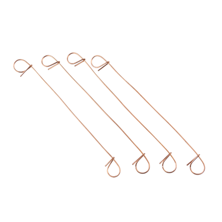 Tie-wire - Twisting wires calcined copper plated 1,0x120mm