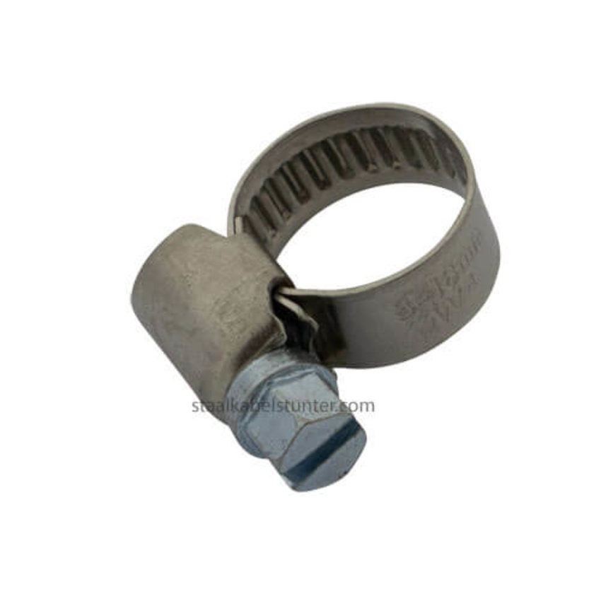 stainless steel hose clamp 16-25mm DIN 3017