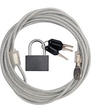 Security cable 3 meter with padlock x 4mm dia