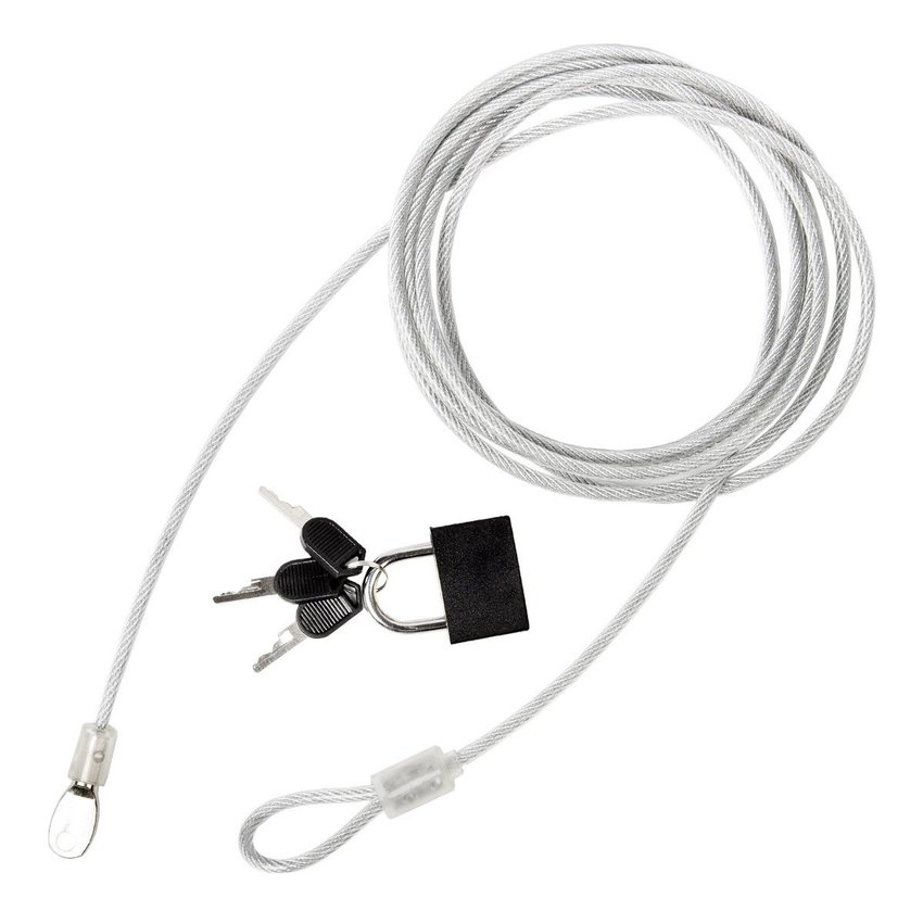 Security Kabel 5 meter met Vorhängeschloss