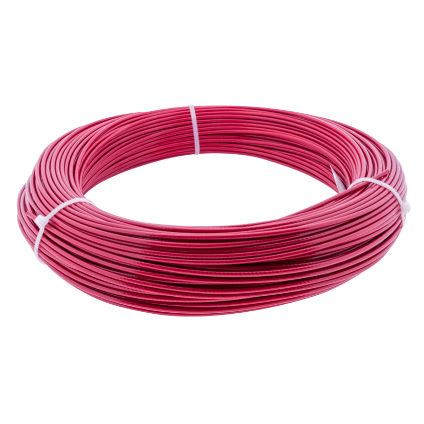 Red Stainless Wire Ropes 2/3 mm PVC 100 meter