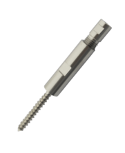 Woodscrew terminals stainless 4mm left