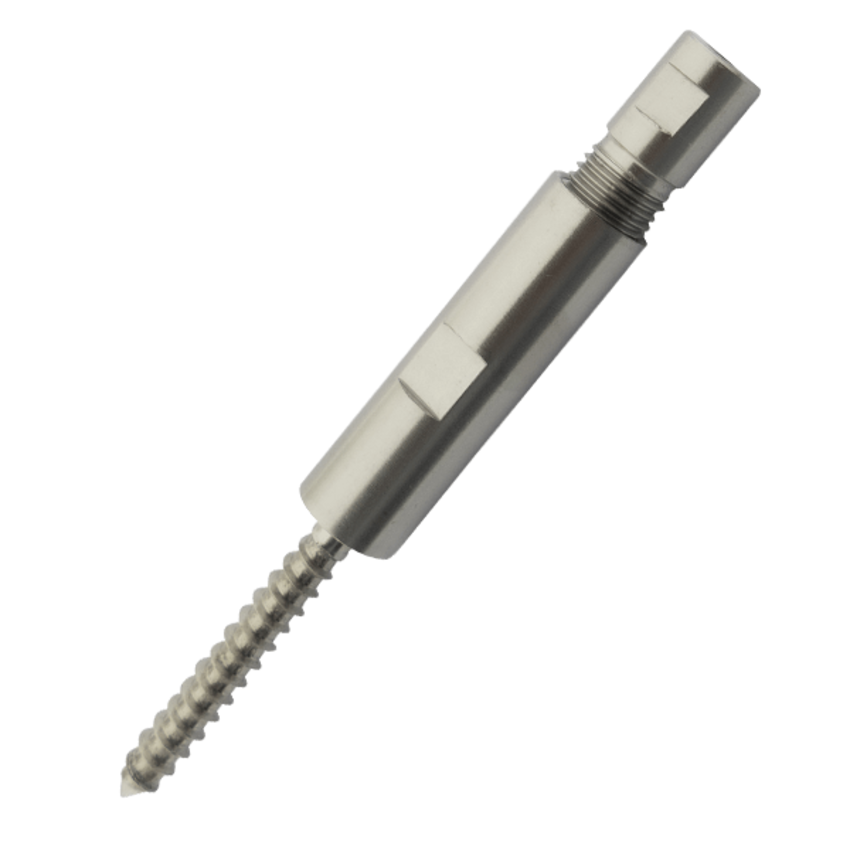 Woodscrew terminals stainless 4mm left