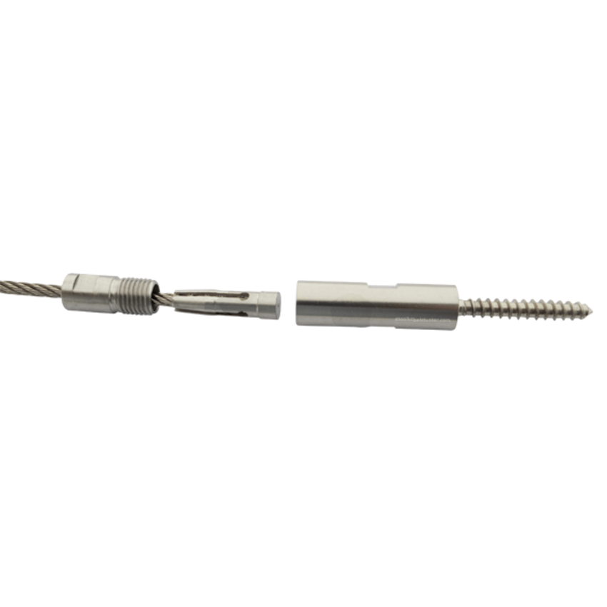 Woodscrew terminalsstainless 5mm left