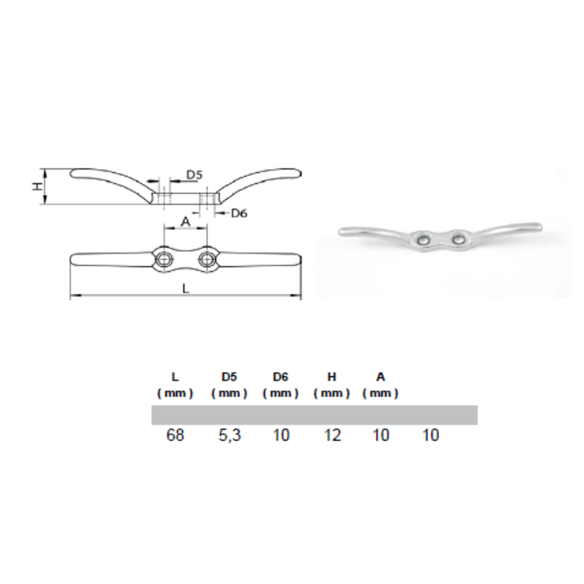 Rvs Koordkikkers 68mm