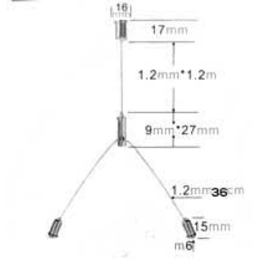 ledpanel hanging system with 2 Screws