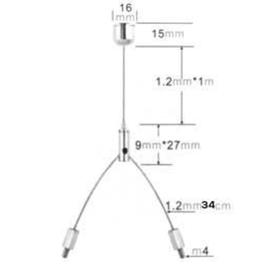 grippersystem with 2 x M4 ends